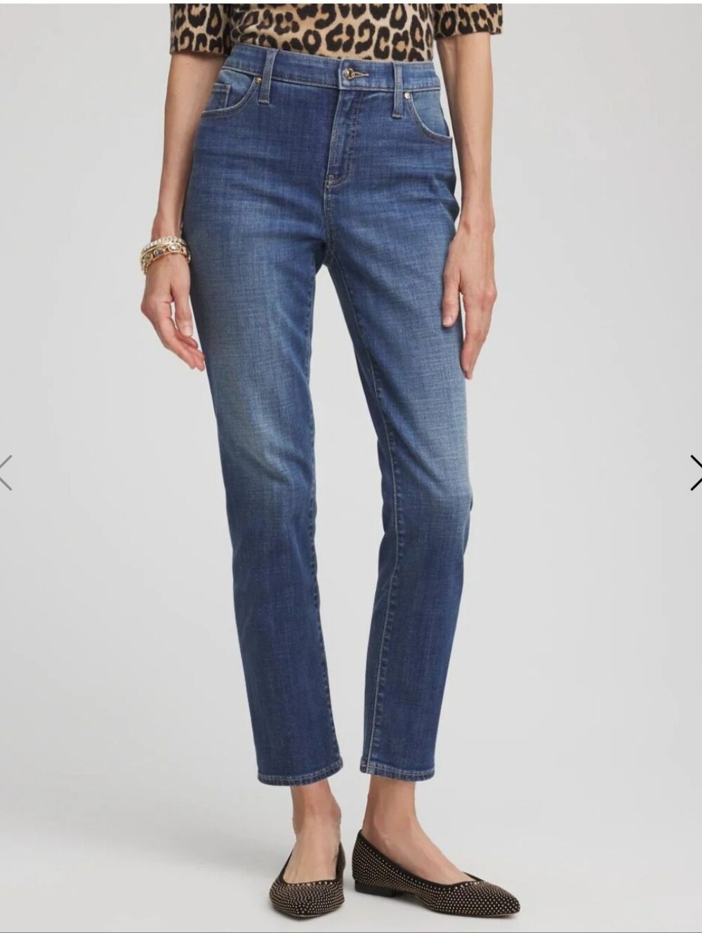 Chico's So Slimming Girlfriend Slim Leg Crop Jeans